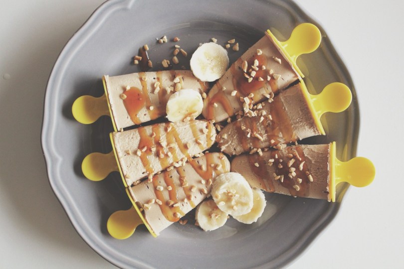 Banana & Peanut Butter Popsicles