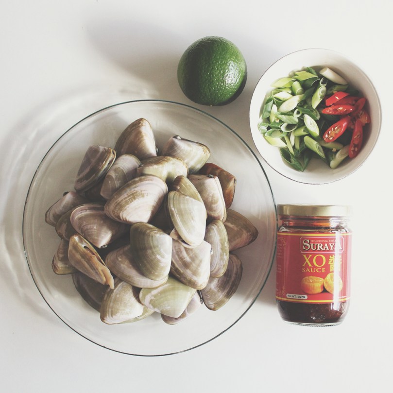 Stir-fried Pipis in XO Sauce Ingredients