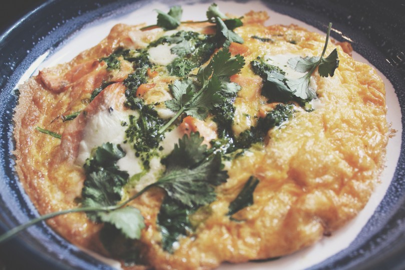 Bar Indigo - FROM THE FARM: Argentine Salmon Omelette