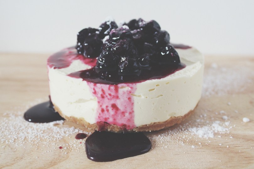 Mini No-bake Blueberry Cheesecake