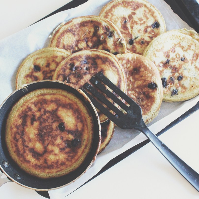 Blueberry & White Chocolate Pancakes