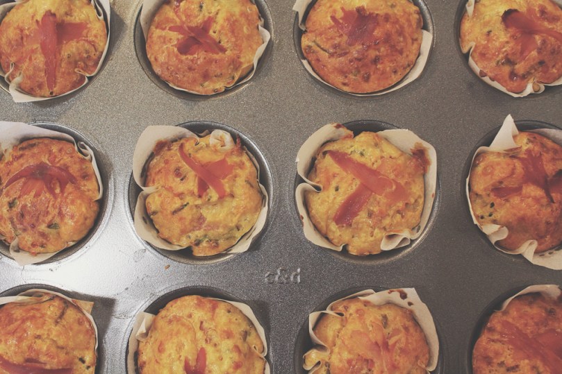Breakfast Muffins: Prosciutto & Chives