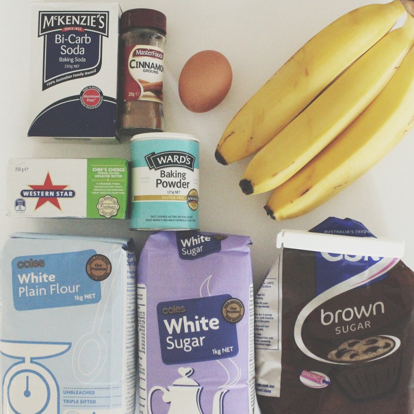 Breakfast Muffins: Banana & Cinnamon Crumb Top Ingredients