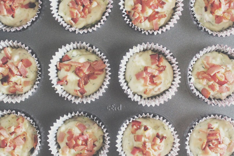 Breakfast Muffins: Bacon, Cheese & Zucchini