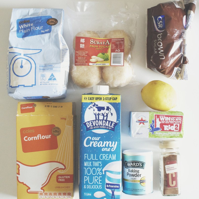 Cinnamon Roll Pancakes Ingredients