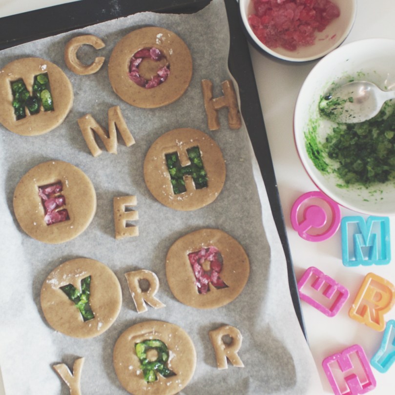 Gingerbread Stained Glass Cookies