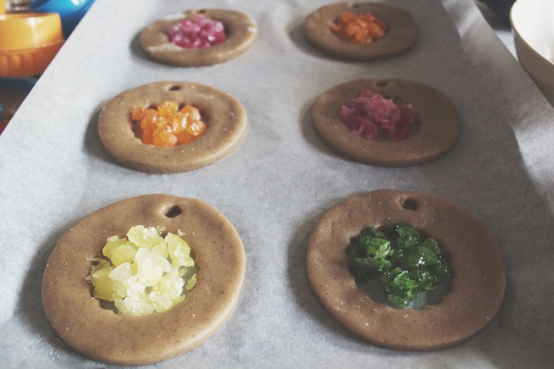 Gingerbread Stained Glass Cookies