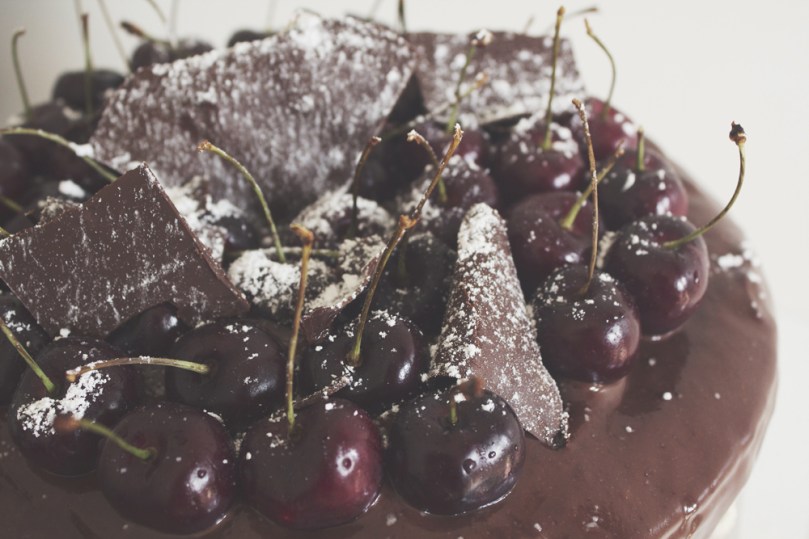 Cherry Ripple Black Forest Cake