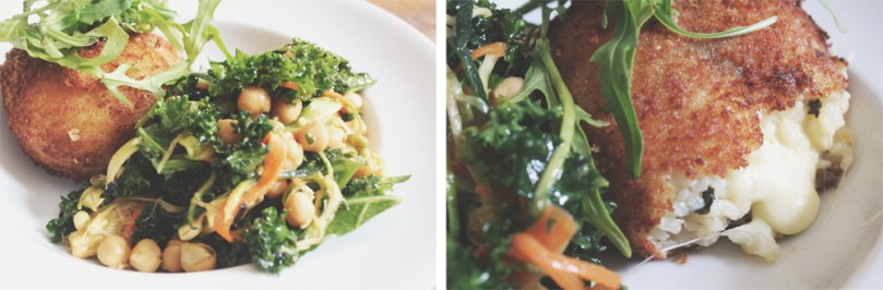 Ampersand Café & Bookstore - COUNTER ITEMS: ARANCINI & CHIC PEA SALAD