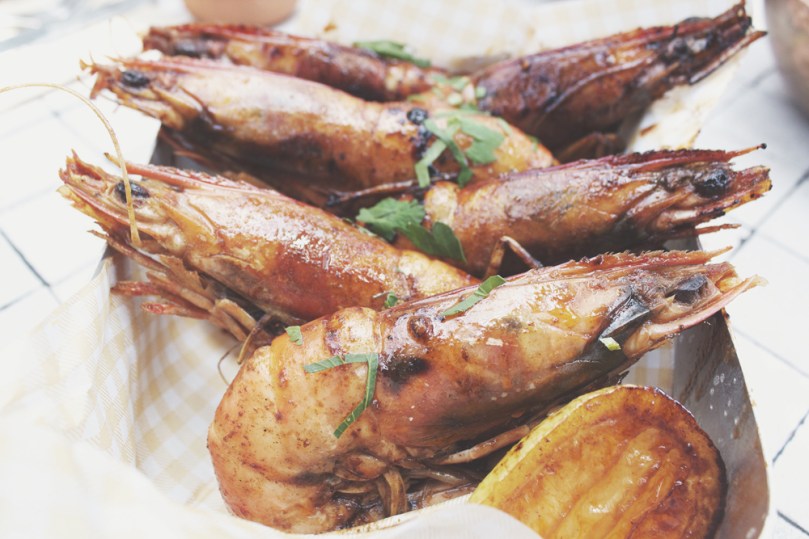 The Potting Shed at the Grounds - SHED MAINS: BBQ CHILLI & GARLIC QLD JUMBO PRAWNS