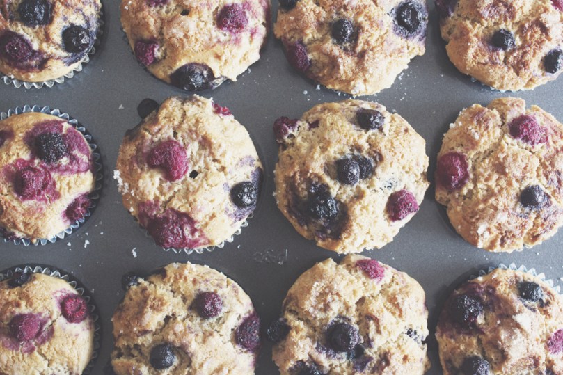 Breakfast Muffins: Mixed Berries