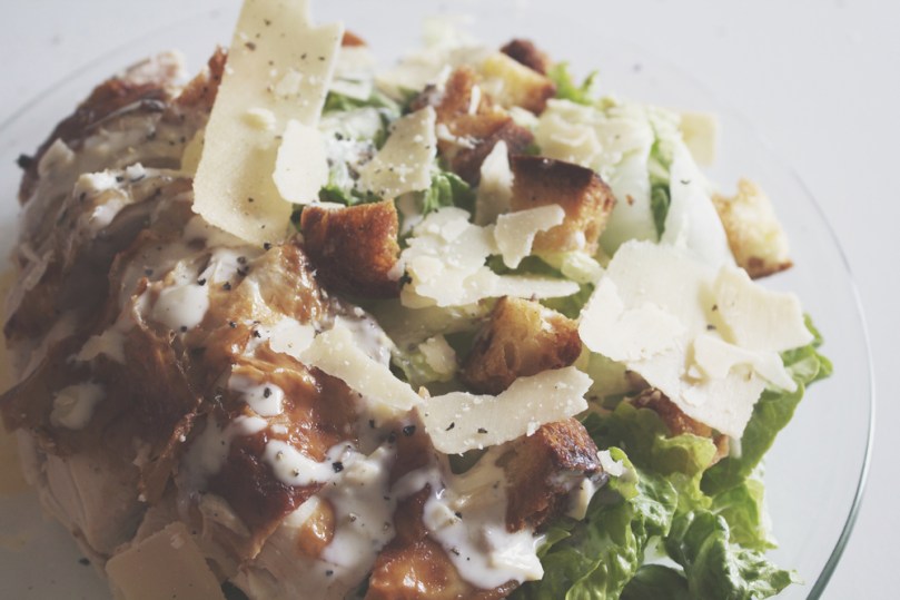 Caesar Salad with Lemon & Thyme Roast Chicken