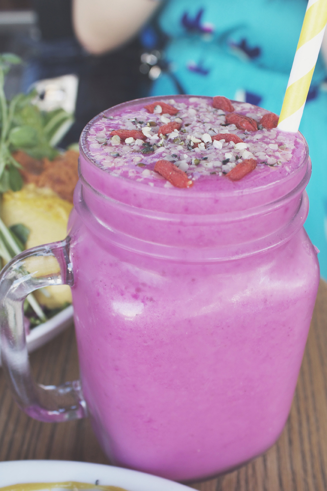 Sadhana Kitchen - FRAPPES: PITAYA PUNCH