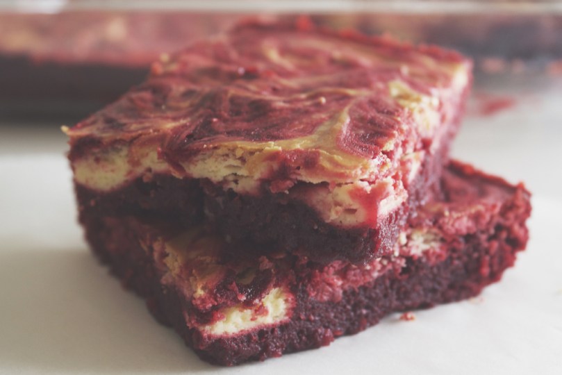Red Velvet Cheesecake Brownies