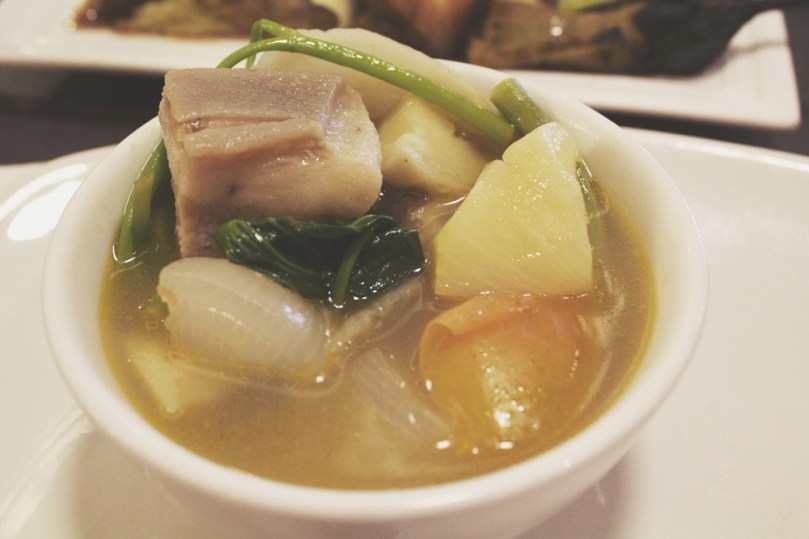 Mesa Filipino Moderne - SOUP: Sinigang na baboy in guava and pineapple