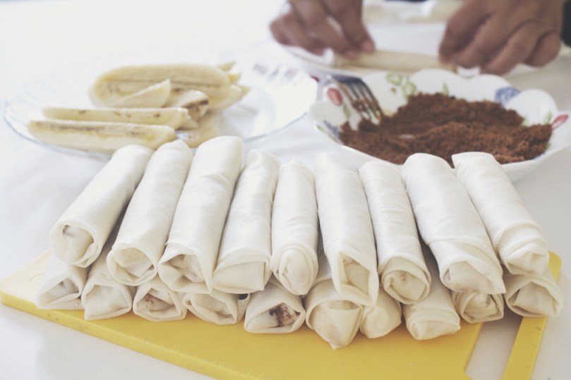 Turón Plátanos (Banana Spring Rolls)