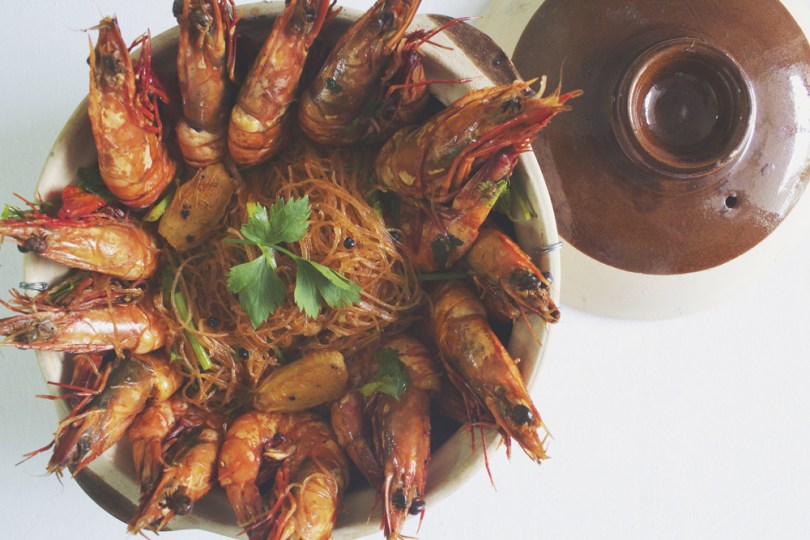 Goong Ob Woon Sen (กุ้งอบวุ้นเส้น)