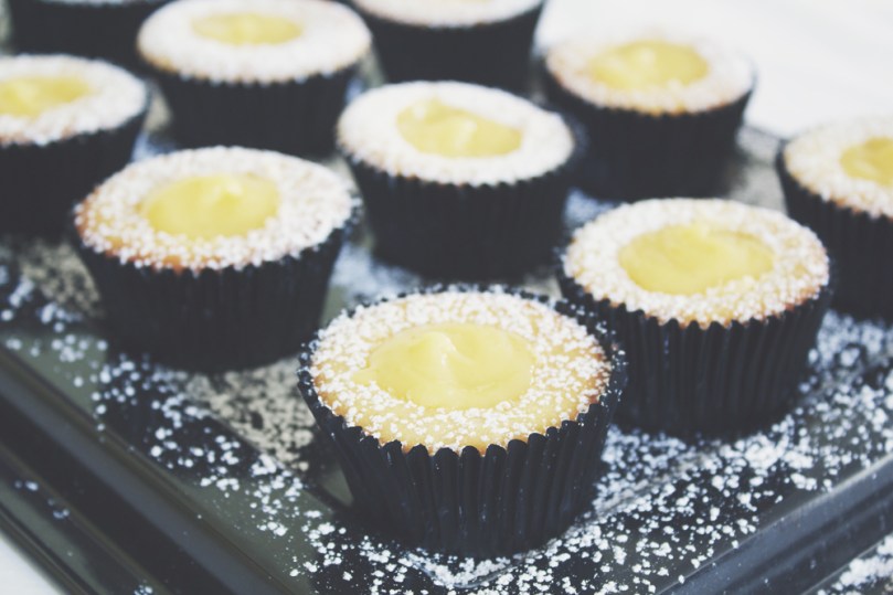 Graduation Day Lemon Curd Cupcakes