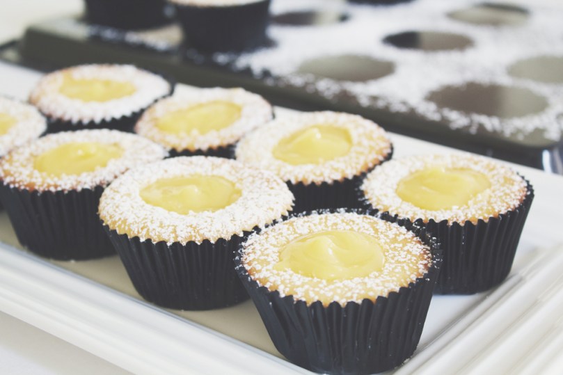 Graduation Day Lemon Curd Cupcakes