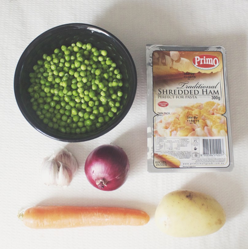 Minty Pea & Ham Soup Ingredients