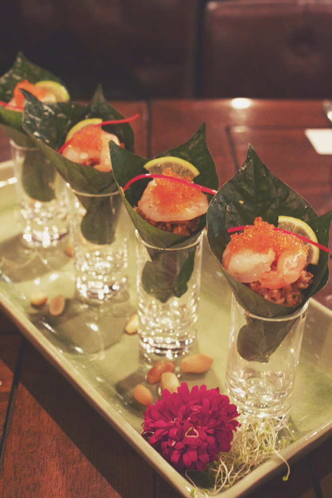 In Asia Restaurant & Bar - ENTRÉE: BETAL LEAF OF POACHED PRAWN