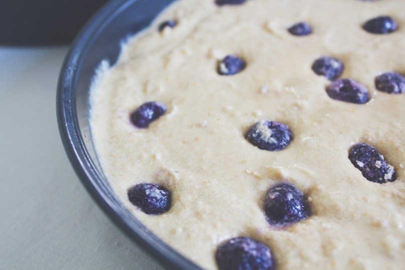 Lemon & Blueberry Layer Cake Process