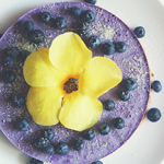 Vegan No-bake Blueberry & Lemon 'Cheesecake'