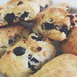 Blueberry Lemon & White Chocolate Scones