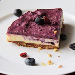 Raw Nutty Orange & Blueberry Vegan ‘Cheesecake’