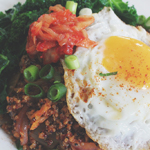Spicy Kimchi Quinoa Bowls