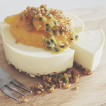 White Chocolate Cheesecake with Mango & Passionfruit