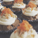 Spiced Carrot Muffins with Cream Cheese Frosting