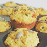 Breakfast Muffins: Pumpkin, Polenta, and Chilli
