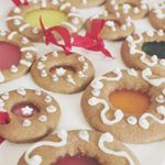 Gingerbread Stained Glass Cookies
