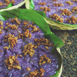 Bikò (Sweet Sticky Rice Cake with Coconut Curd Toppings)