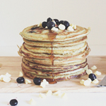 Blueberry & White Chocolate Pancakes
