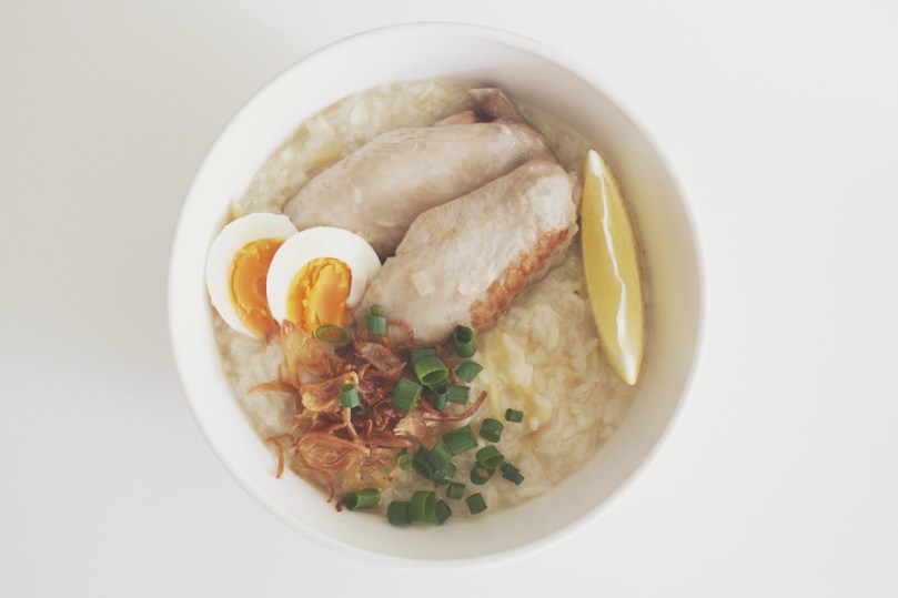 Arroz Caldo (Chicken Rice Porridge)