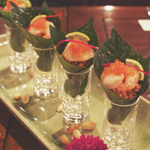In Asia: Betal Leaf of Poached Prawn