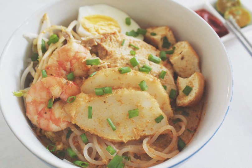 Malaysian Curry Laksa (Spicy Noodle Soup)