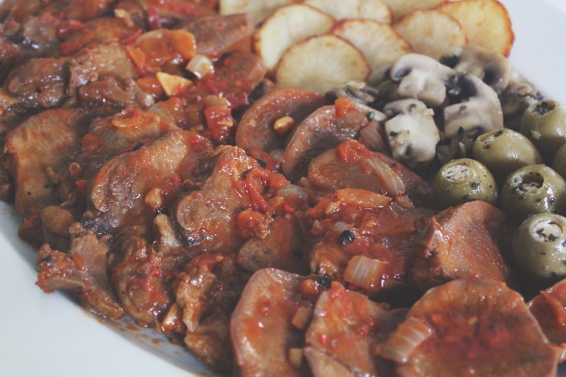 Lengua Estofado (Ox Tongue Braised in Tomato Sauce)