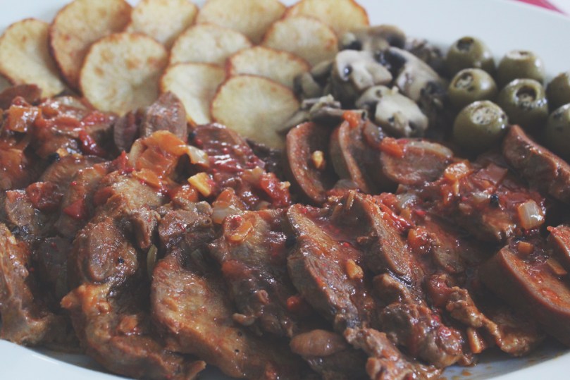 Lengua Estofado (Ox Tongue Braised in Tomato Sauce)