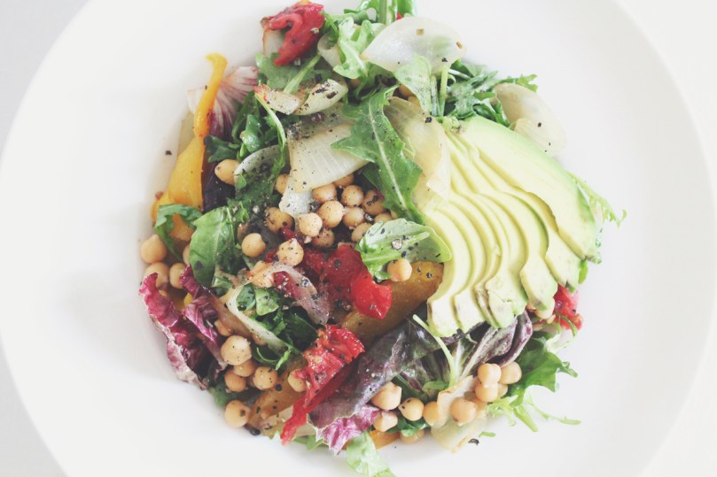 Avocado, Chickpea, & Roasted Capsicum Salad