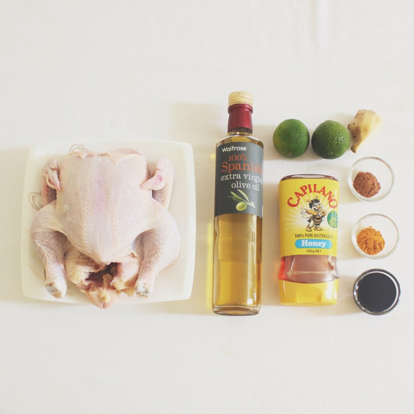 Honey-Roasted Chicken Ingredients