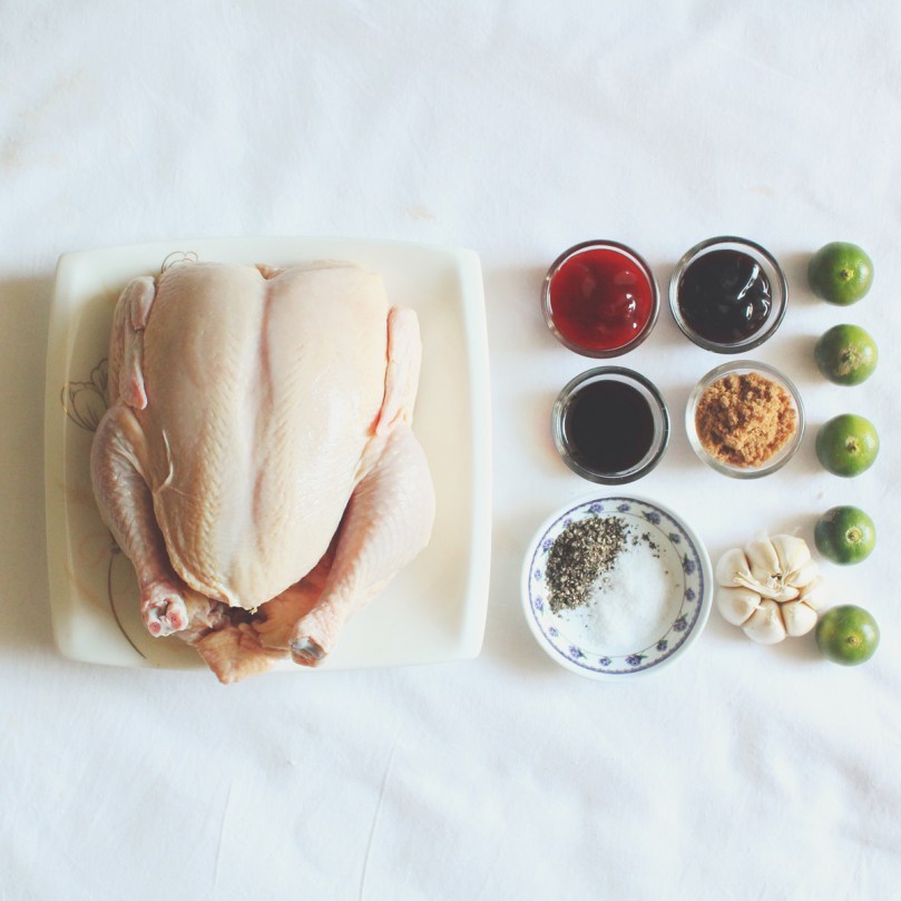 Roast Barbecued Chicken Ingredients