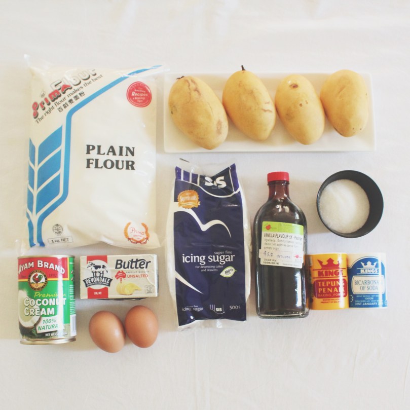 Moist Mango Pound Cake Ingredients