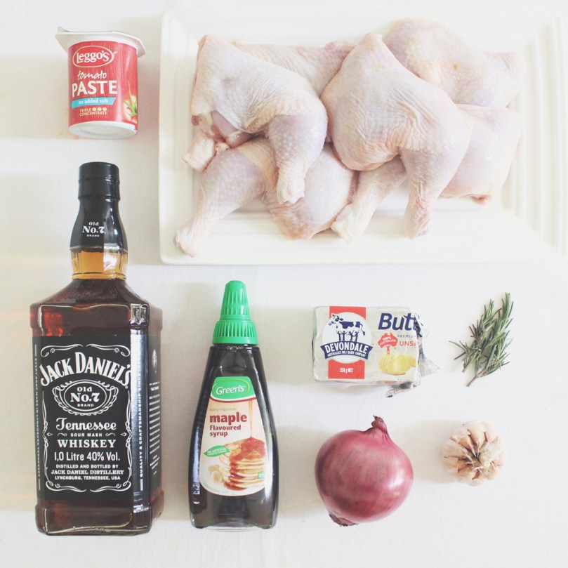 Bourbon & Maple Glazed Chicken Ingredients