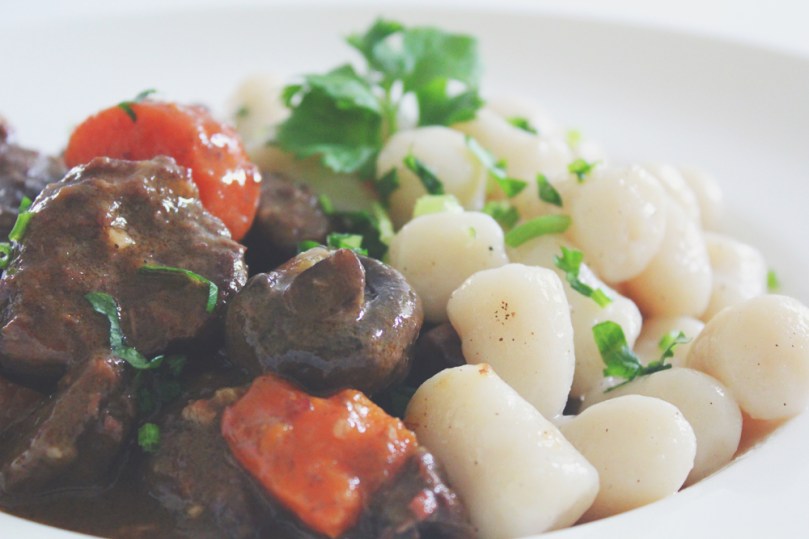 Bœuf Bourguignon with Potato Gnocchi