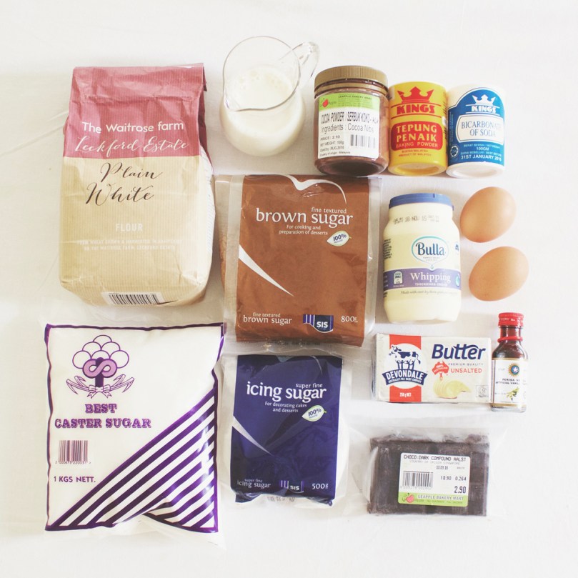 Death by Chocolate Cupcakes Ingredients