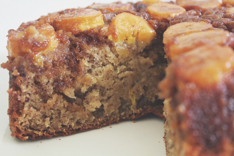Upside-down Banana Cake