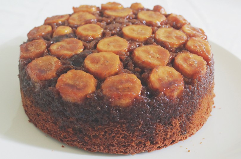 Upside-down Banana Cake